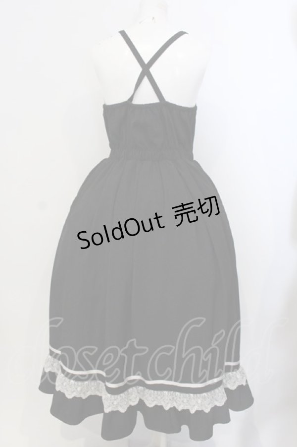 画像4: axes femme POETIQUE / フリルデザインキャミワンピース M クロ O-25-04-05-046-AX-OP-IG-OS (4)