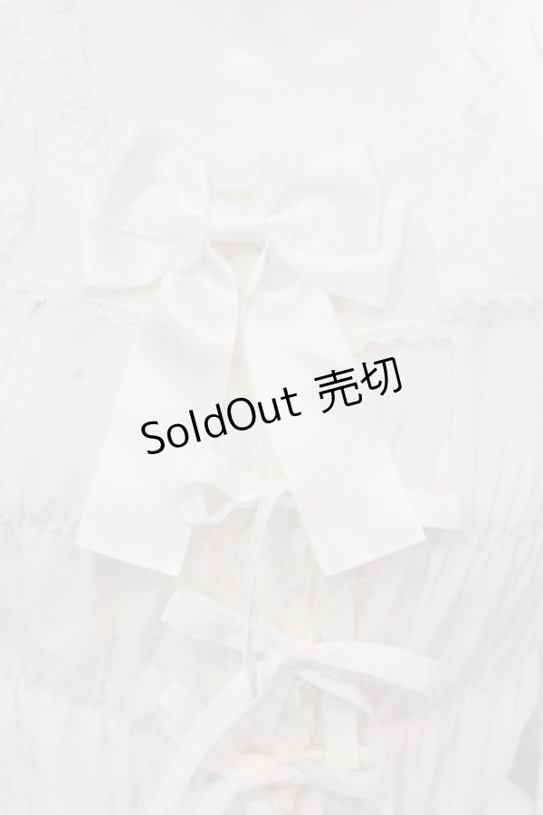 画像2: metamorphose / スクエアあきフリル姫袖ブラウス（無地） size1 クロ O-25-04-05-051-ME-BL-IG-OS (2)