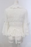 画像4: metamorphose / スクエアあきフリル姫袖ブラウス（無地） size1 クロ O-25-04-05-051-ME-BL-IG-OS (4)