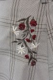 画像2: axes femme / 花刺繍チェック柄スカート  ブラウン O-25-04-05-062-AX-SK-IG-OS (2)