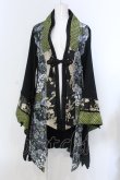 画像1: Qutie Frash / 編み上げ着物カーデ  ブラック O-25-04-05-070-QU-CO-IG-OS (1)