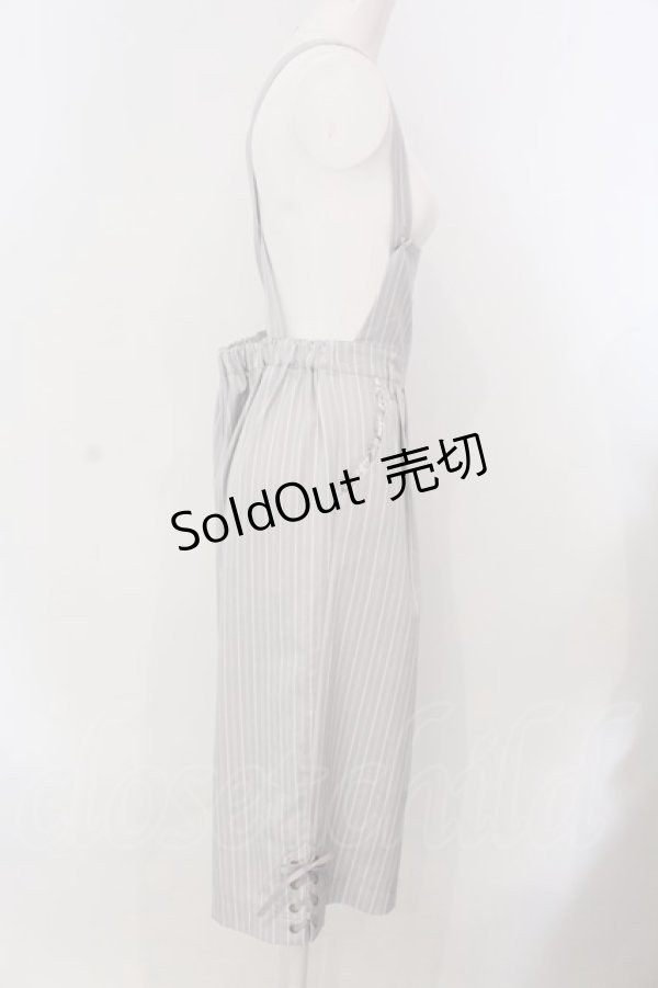 画像2: axes femme / サス付ワイドパンツ M ライトグレー O-25-04-05-075-AX-PA-IG-OS (2)