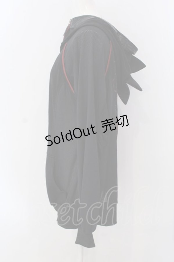 画像2: Qutie Frash / ２店舗限定恐竜パーカー  ブラック O-25-04-05-009-QU-TO-OW-OS (2)