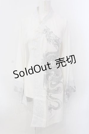 画像: Qutie Frash / 2店舗限定 チャイナチュニック  ホワイト O-25-04-05-012-QU-OP-OW-OS