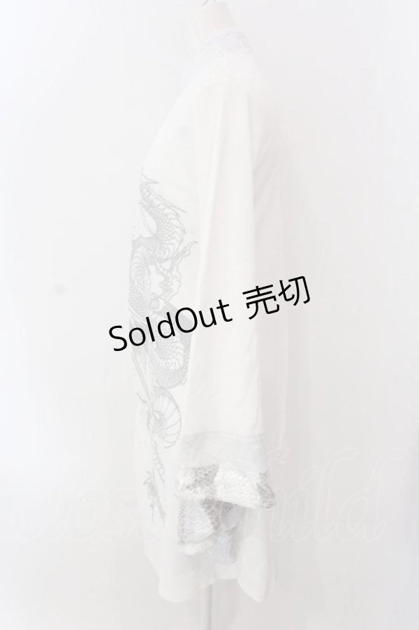 画像3: Qutie Frash / 2店舗限定 チャイナチュニック  ホワイト O-25-04-05-012-QU-OP-OW-OS (3)