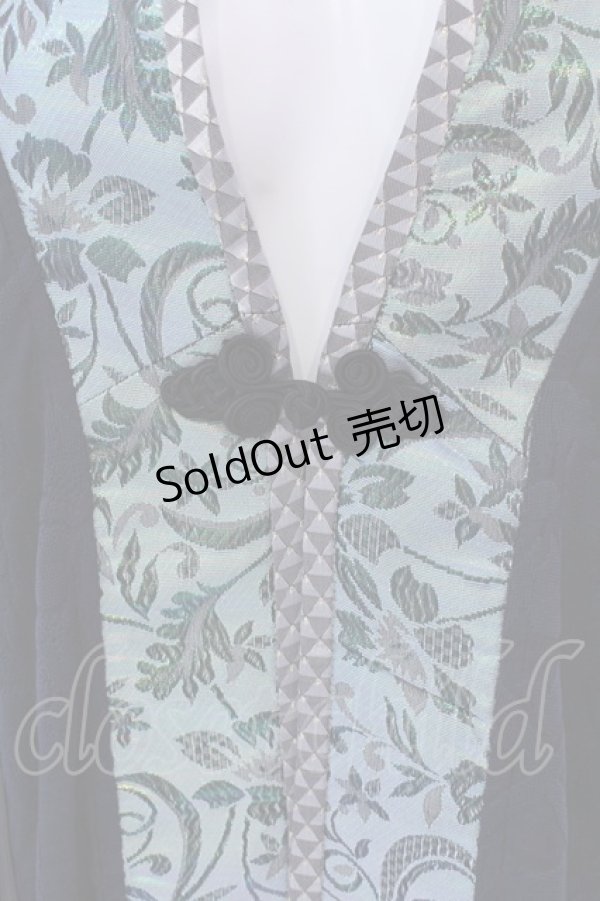 画像2: Qutie Frash / アシメ着物カーデ  ブルー O-25-04-05-002-QU-TO-YM-ZI (2)