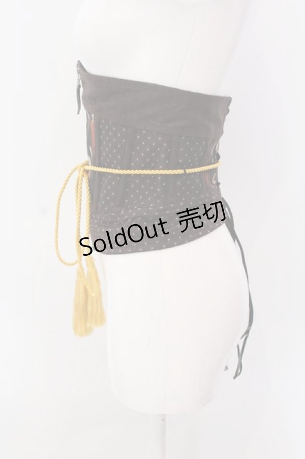 画像2: Qutie Frash / 矢絣コルセット  ブラウン O-25-04-05-018-QU-TO-YM-ZI (2)