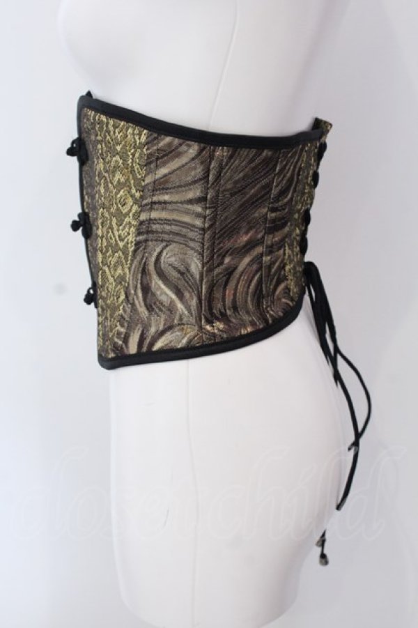 画像2: Qutie Frash / /パイソンコルセット  ゴールド O-25-04-05-019-QU-TO-YM-ZI (2)