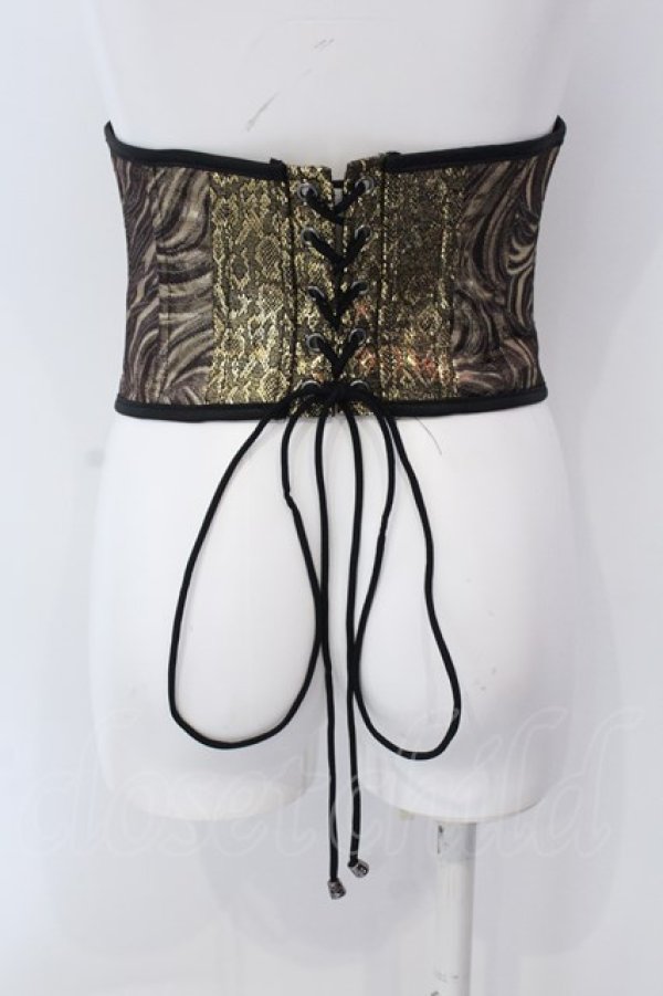 画像3: Qutie Frash / /パイソンコルセット  ゴールド O-25-04-05-019-QU-TO-YM-ZI (3)
