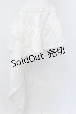 画像: Qutie Frash / アシメラップスカート  オフホワイト O-25-04-05-021-QU-SK-OW-ZY