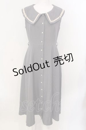 画像: an another angelus / プチリボン配色ラインノースリーブワンピース F グレー O-25-04-07-049-CA-OP-OW-OS