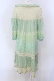 画像3: Franche Lippee / 総柄五分袖ワンピース M グリーン O-25-04-07-051-LO-OP-OW-OS (3)