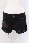 画像1: MAD / スカルプリントショートパンツ L ブラック O-25-04-07-006-PU-PA-IG-OS (1)