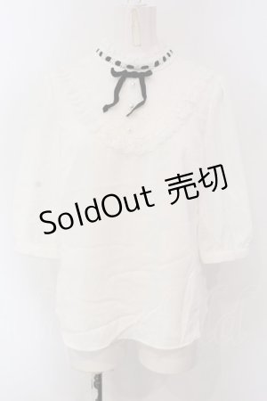 画像: LODISPOTTO / はしごレース使いブラウス M シロ O-25-04-07-065-LO-BL-OW-OS