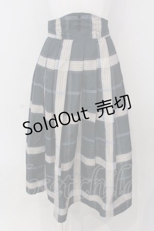 画像: an another angelus / コルセットベルトビッグチェックタックスカート F グリーン O-25-04-07-069-CA-SK-OW-OS
