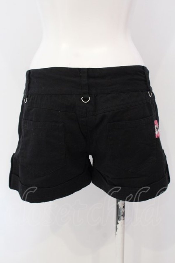 画像4: MAD / スカルプリントショートパンツ L ブラック O-25-04-07-006-PU-PA-IG-OS (4)