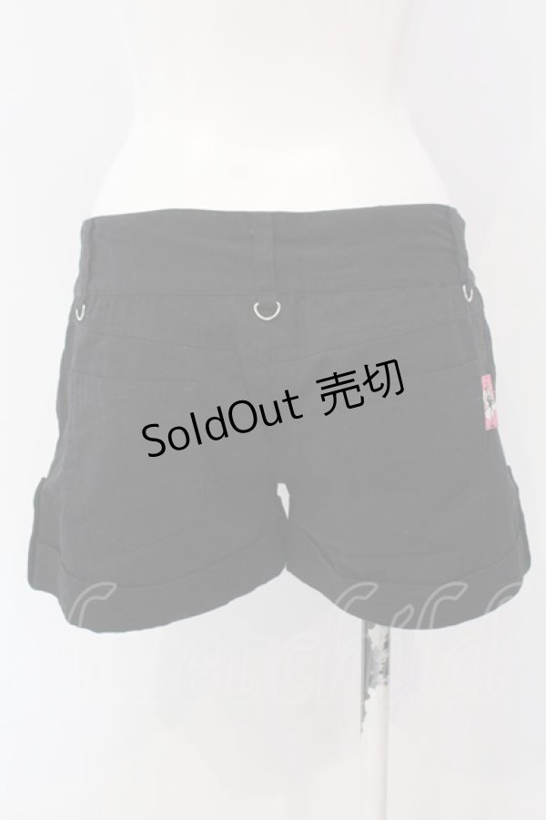画像4: MAD / スカルプリントショートパンツ L ブラック O-25-04-07-006-PU-PA-IG-OS (4)