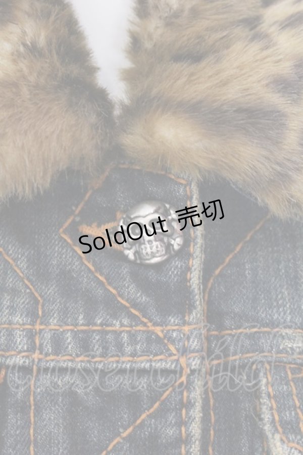 画像2: GLAD NEWS / VINTAGE SKULL BOTTON デニムトラッカージャケット Gジャン 03 インディゴ O-25-04-07-010-GL-JA-YM-ZT-C056 (2)