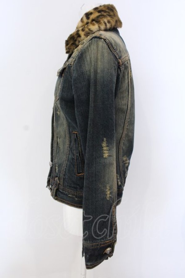 画像3: GLAD NEWS / VINTAGE SKULL BOTTON デニムトラッカージャケット Gジャン 03 インディゴ O-25-04-07-010-GL-JA-YM-C056 (3)