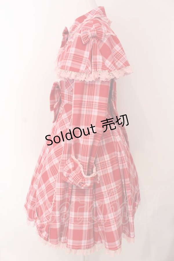 画像5: Angelic Pretty / ワンダートリップタータントレンチコート  アカ×ピンクチェック O-25-04-08-036-AP-CO-IG-OS (5)