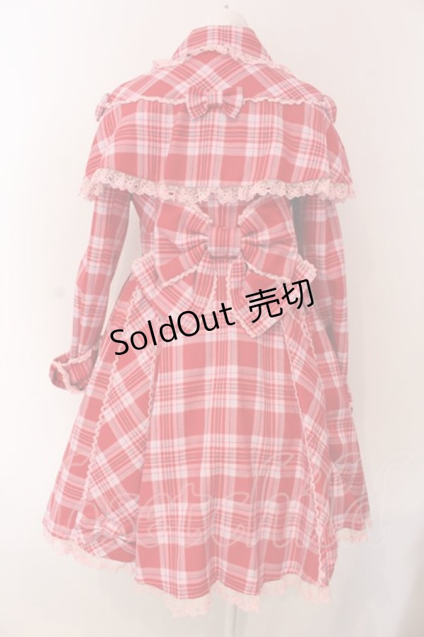画像6: Angelic Pretty / ワンダートリップタータントレンチコート  アカ×ピンクチェック O-25-04-08-036-AP-CO-IG-OS (6)