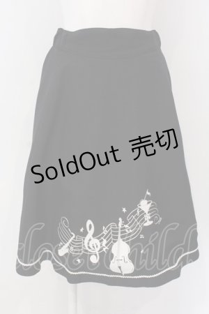 画像: MILK / Swing Songスカート  ブラック×Redスター柄 O-25-04-08-039-ML-SK-IG-OS