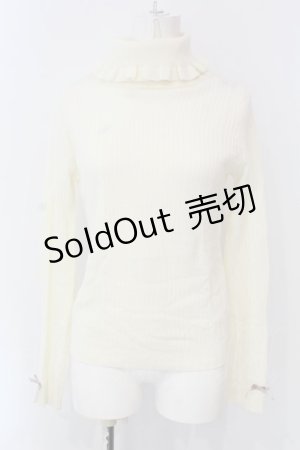 画像: Amavel / ハイネックニット  アイボリー O-25-04-08-040-CA-TO-IG-ZT133