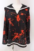 画像1: ACDC RAG / ブラッドセーラートップス  ブラック×レッド O-25-04-08-049-PU-TO-IG-OS (1)