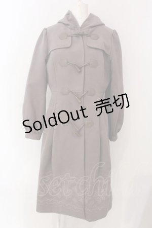 画像: axes femme / パネル刺繍ダッフルコート  公式色展開ラベンダー O-25-04-08-050-AX-CO-IG-OS