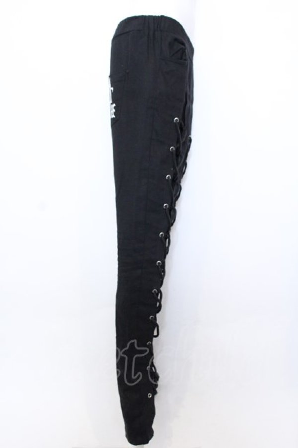 画像2: SEX POT ReVeNGe /ACK LACE UP STRETCH スキニーパンツ L ブラック O-25-04-08-052-SP-PA-IG-OS (2)