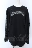 画像1: KRY CLOTHING / 「明日が来ませんように」BIGスウェットトップス  ブラック O-25-04-08-060-EL-TO-IG-OS (1)