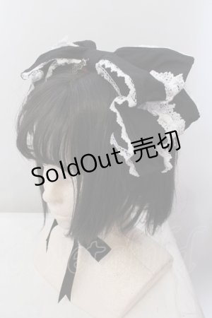 画像: ALICE and the PIRATES / Dolly Ribbonヘッドドレス  クロ×シロ O-25-04-08-069-PA-AC-IG-OS