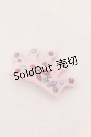 画像: MILK / ティアラワッペンバレッタ  ピンク O-25-05-27-1012-ML-AC-IG-ZT444-F005