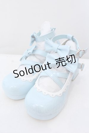 画像: axes femme kawaii / //ダブルリボンスカラップパンプス M 公式色展開ミント O-25-04-08-081-AX-SH-IG-OS