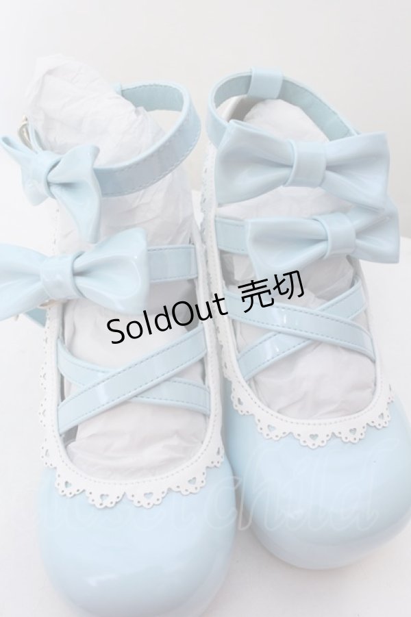 画像5: axes femme kawaii / //ダブルリボンスカラップパンプス M 公式色展開ミント O-25-04-08-081-AX-SH-IG-OS (5)