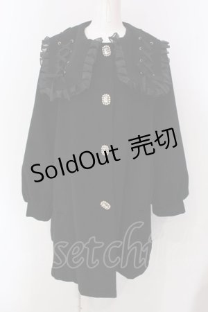 画像: Rojita / レースアップカラーAラインコート F クロ O-25-04-08-020-LO-CO-OW-OS