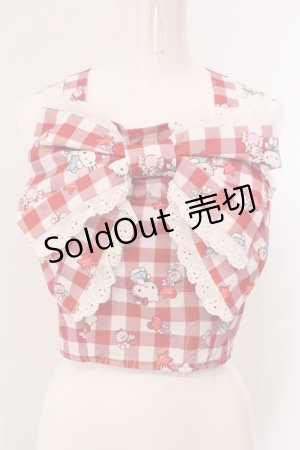 画像: Jamieエーエヌケー / ハローキティ リボンビスチェ M アカ O-25-04-08-026-CA-TO-OW-OS