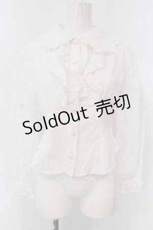 画像: metamorphose / 共フリルブラウス  シロ O-25-04-08-027-ME-BL-OW-OS