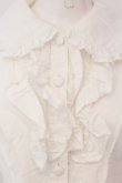 画像2: metamorphose / 共フリルブラウス  シロ O-25-04-08-027-ME-BL-OW-OS (2)