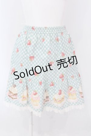 画像: Shirley Temple / カップケーキ柄スカート 150cm ミント O-25-04-10-026-ET-SK-IG-OS