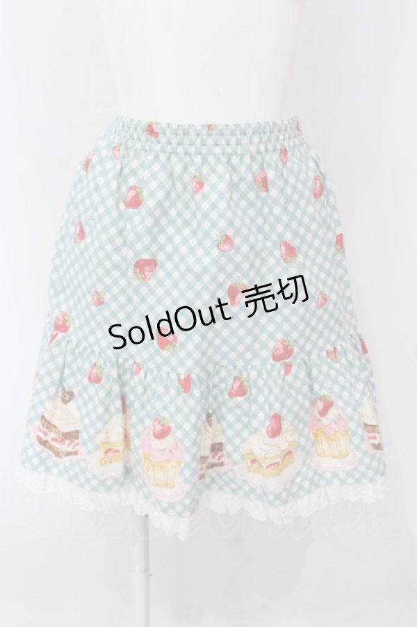 画像1: Shirley Temple / カップケーキ柄スカート 150cm ミント O-25-04-10-026-ET-SK-IG-OS (1)