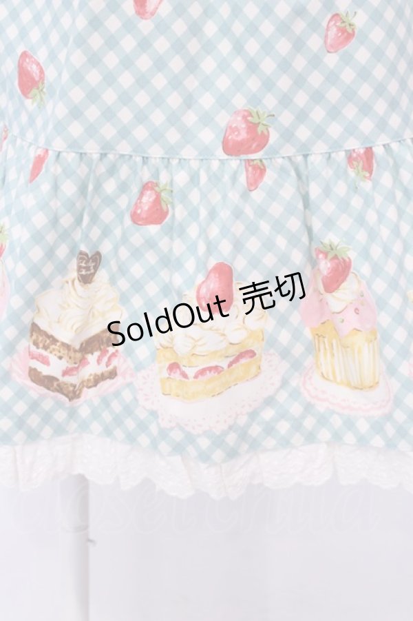 画像2: Shirley Temple / カップケーキ柄スカート 150cm ミント O-25-04-10-026-ET-SK-IG-OS (2)