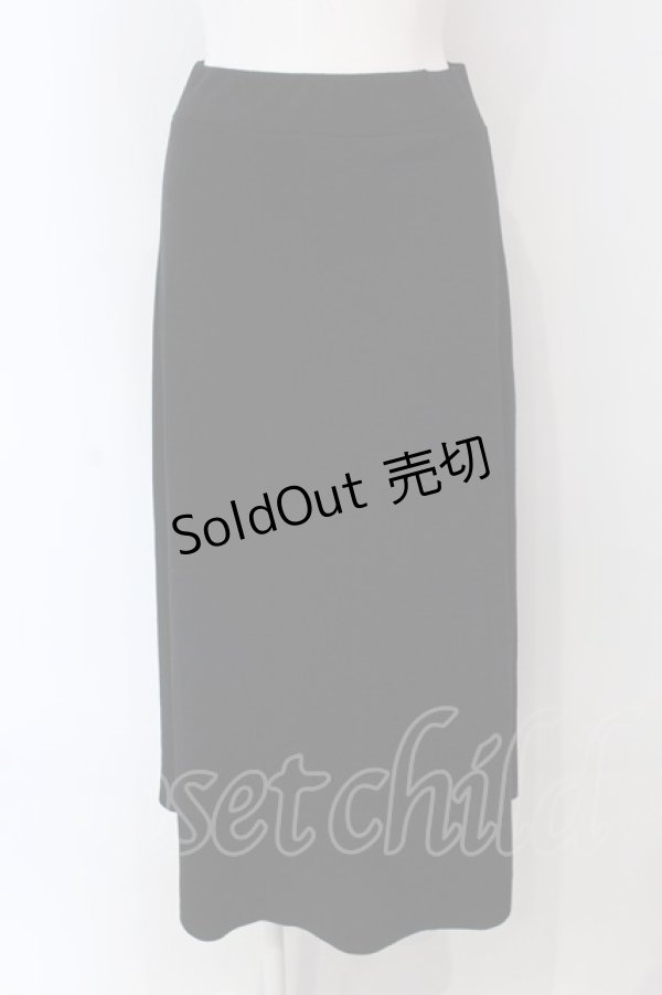 画像1: MIHO MATSUDA / カットロングスカート  ブラック O-25-04-10-028-GO-SK-IG-OS (1)