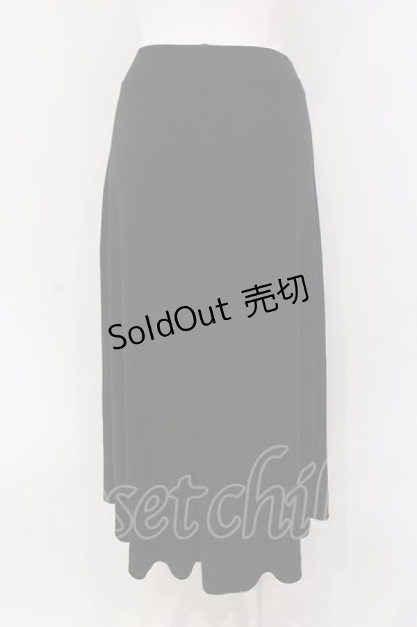 画像3: MIHO MATSUDA / カットロングスカート  ブラック O-25-04-10-028-GO-SK-IG-OS (3)