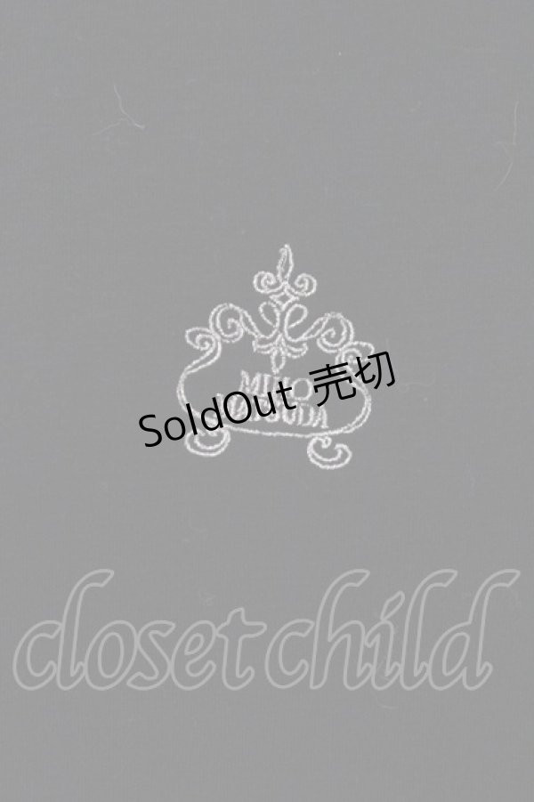 画像2: MIHO MATSUDA / ロゴ刺繍長袖T  ブラック O-25-04-10-031-GO-TO-IG-OS (2)