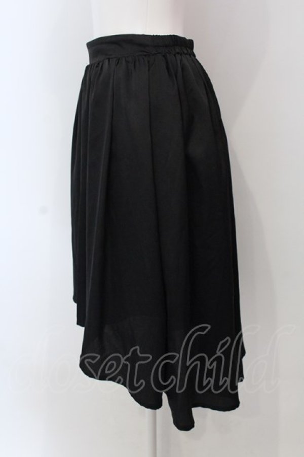 画像2: Ank Rouge / フィッシュテールスカート  クロ O-25-04-10-035-CA-SK-IG-OS (2)