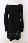 画像4: Ank Rouge / シャツドッキングライクカットワンピース  クロ×シロ O-25-04-10-036-CA-TO-IG-OS (4)
