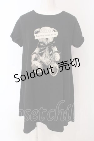 画像: Ank Rouge / バックレースアップテディワンピース  クロ O-25-04-10-038-CA-OP-IG-OS