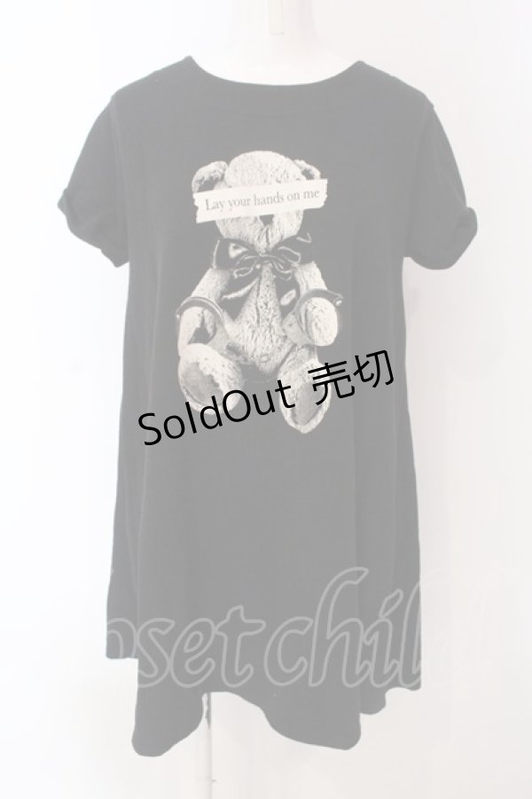 画像1: Ank Rouge / バックレースアップテディワンピース  クロ O-25-04-10-038-CA-OP-IG-OS (1)