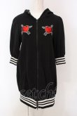 画像1: HELL CAT PUNKS / ねこみみハートワッペンパーカー  ブラック O-25-04-10-039-PU-TO-IG-ZI (1)